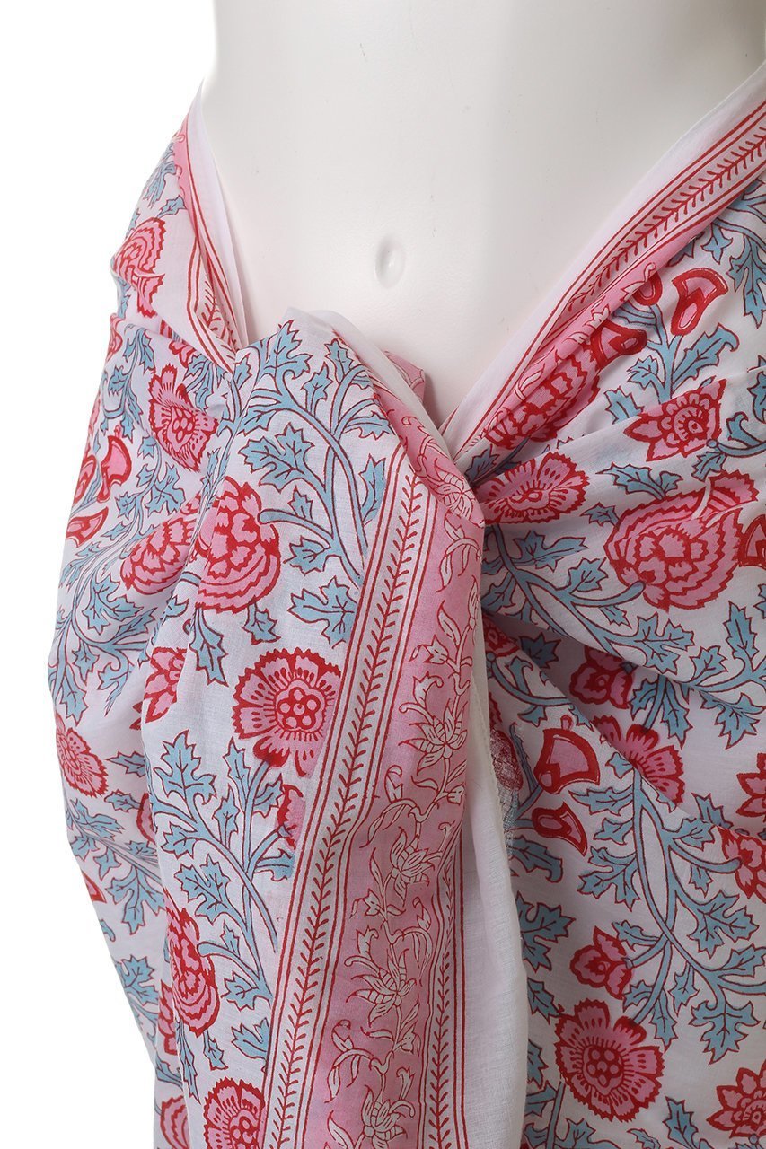 【エスゼット ブロックプリント/SZ Blockprints】のSARONG SIMI コットン巻きスカート 大人の最旬トレンドファッション＆コーディネート founy(ファウニー) 　ファッション　Fashion　レディースファッション　Fashion for Women　スカート　Skirts　フラワー　Flower, Floral　プリント　Print, Printed Pattern　マキシ　Maxi, Full Length　リゾート　Resort, Vacation Style　夏　Summer　春　Spring　S/S・春夏　SS, Spring/Summer, Warm Season　other-5|ID: prp329100004507938 ipo3291000000036831348