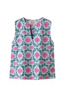 【エスゼット ブロックプリント/SZ Blockprints】のALEGRA TOP LISBON スキッパースリーブレスブラウス 人気、トレンドファッション・服の通販 founy(ファニー) ファッション Fashion レディースファッション Fashion for Women トップス・カットソー Cut & Sew Tops キャミソール&ノースリーブ Camisoles & Sleeveless Tops シャツ・ブラウス・オフィスカジュアル Elegant Blouses & Button-Ups インド Indian Textile シンプル Simple, Minimal スリット Slit, Slit Detail ノースリーブ Sleeveless, No-Sleeve フラワー Flower, Floral ブロック Block, Solid Block Pattern プリント Print, Printed Pattern 再入荷 Restock / Back in Stock 夏 Summer 春 Spring S/S・春夏 SS, Spring/Summer, Warm Season |ID:prp329100004507939