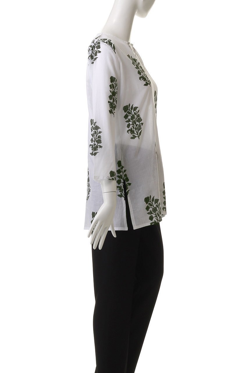 【エスゼット ブロックプリント/SZ Blockprints】のPRIMAVERA TUNIE ANEEZA スキッパーチュニックブラウス 人気、トレンドファッション・服の通販 founy(ファニー) 　ファッション　Fashion　レディースファッション　Fashion for Women　トップス・カットソー　Cut & Sew Tops　シャツ・ブラウス・オフィスカジュアル　Elegant Blouses & Button-Ups　インド　Indian Textile　オリエンタル　Oriental Pattern　スリット　Slit, Slit Detail　スリーブ　Sleeve, Long Sleeve / Short Sleeve　チュニック　Tunic, Long Top　フラワー　Flower, Floral　ブロック　Block, Solid Block Pattern　プリント　Print, Printed Pattern　ロング　Long, Long-Length　other-3|ID: prp329100004507942 ipo3291000000035957807