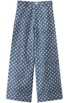 【エスゼット ブロックプリント/SZ Blockprints】のDISCO PANTS POLKA DOT ワイドパンツ ネイビー|ID: prp329100004507946 ipo3291000000032731584