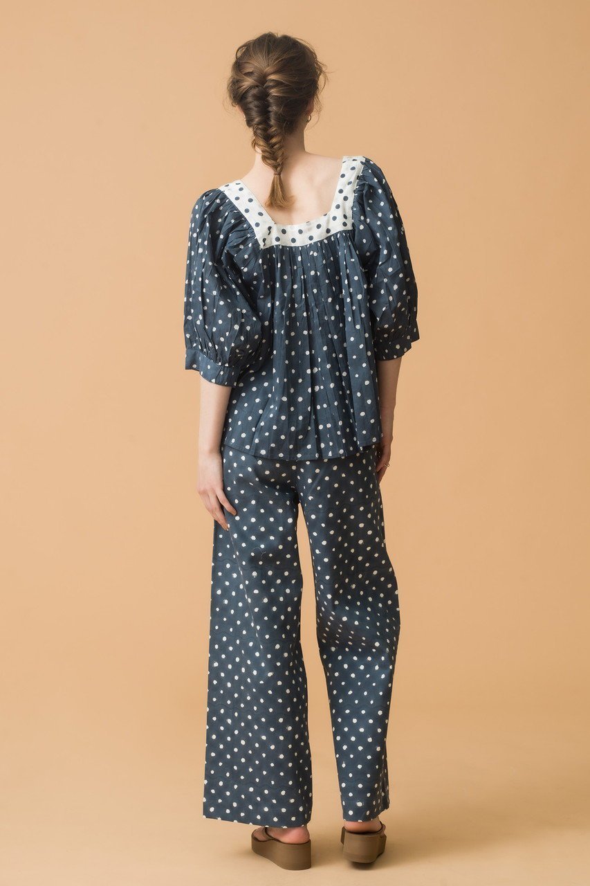 【エスゼット ブロックプリント/SZ Blockprints】のDISCO PANTS POLKA DOT ワイドパンツ 人気、トレンドファッション・服の通販 founy(ファニー) 　ファッション　Fashion　レディースファッション　Fashion for Women　パンツ　Pants & Trousers　シアー　Sheer, See-Through　ドット　Polka Dot, Dot Pattern　フォルム　Silhouette, Form　ワイド　Wide, Wide Fit　再入荷　Restock / Back in Stock　軽量　Lightweight, Ultra Light　other-7|ID: prp329100004507946 ipo3291000000032731590