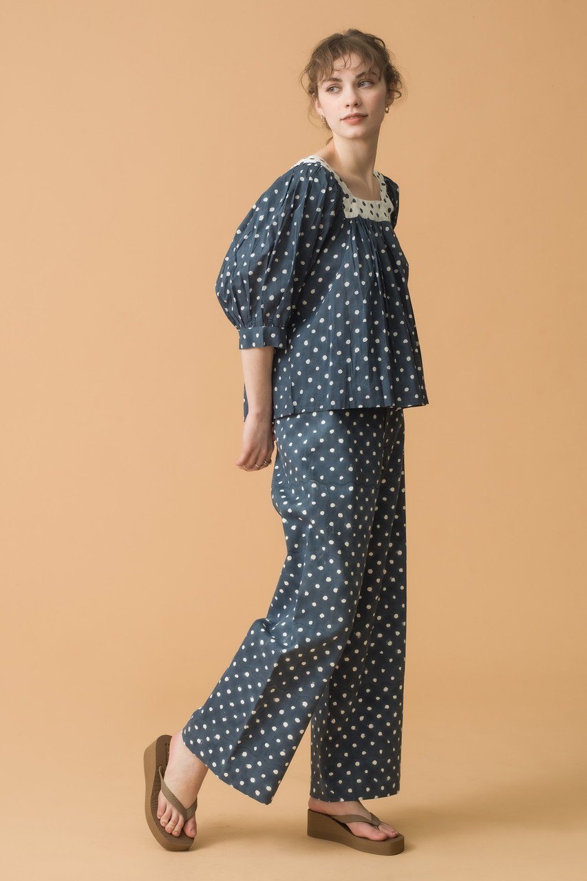 【エスゼット ブロックプリント/SZ Blockprints】のDISCO PANTS POLKA DOT ワイドパンツ 人気、トレンドファッション・服の通販 founy(ファニー) 　ファッション　Fashion　レディースファッション　Fashion for Women　パンツ　Pants & Trousers　シアー　Sheer, See-Through　ドット　Polka Dot, Dot Pattern　フォルム　Silhouette, Form　ワイド　Wide, Wide Fit　再入荷　Restock / Back in Stock　軽量　Lightweight, Ultra Light　other-8|ID: prp329100004507946 ipo3291000000032731591