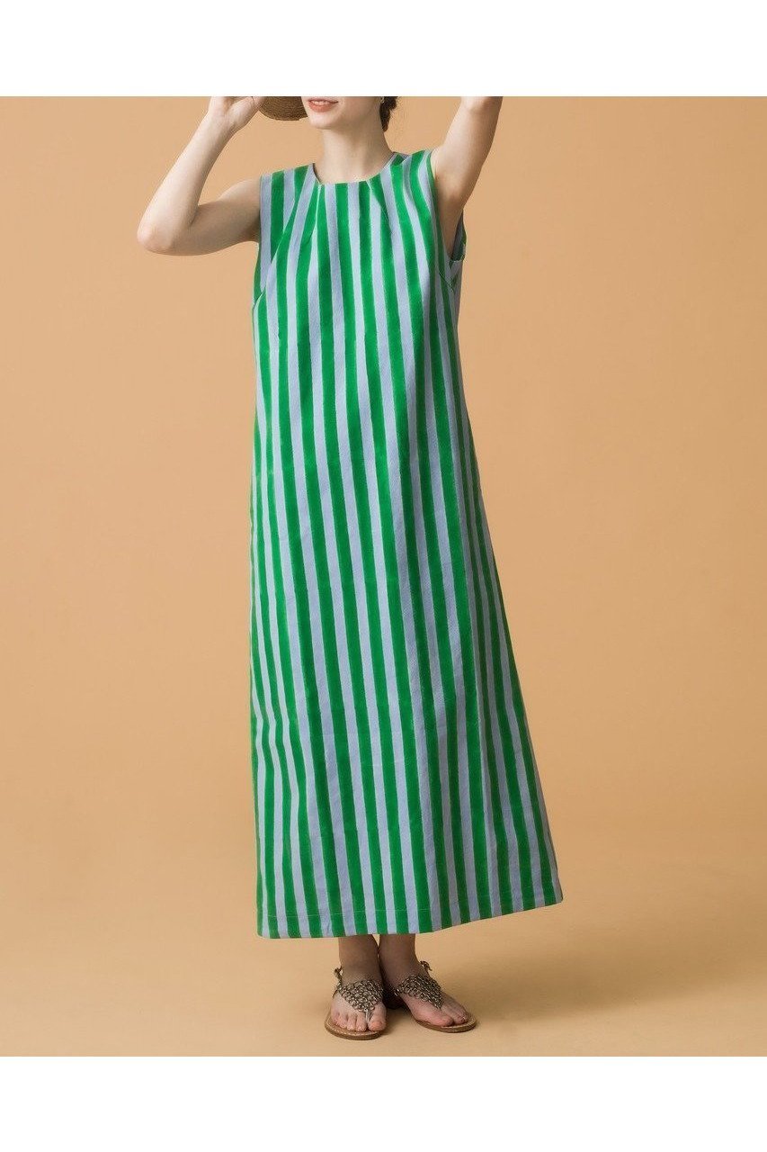 【エスゼット ブロックプリント/SZ Blockprints】の【日本限定】RINA DRESS THICK STRIPE ノースリーブワンピース 人気、トレンドファッション・服の通販 founy(ファニー) 　ファッション　Fashion　レディースファッション　WOMEN　ワンピース　Dress　ドレス　Party Dresses　チュニック　Tunic　オケージョン　Occasion　シューズ　Shoes　スタイリッシュ　Stylish　ストライプ　Stripe　ストレート　Straight　チュニック　Tunic　ノースリーブ　No Sleeve　夏　Summer　other-6|ID: prp329100004507947 ipo3291000000031821125