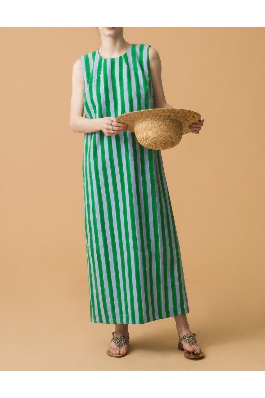 【エスゼット ブロックプリント/SZ Blockprints】の【日本限定】RINA DRESS THICK STRIPE ノースリーブワンピース 人気、トレンドファッション・服の通販 founy(ファニー) 　ファッション　Fashion　レディースファッション　WOMEN　ワンピース　Dress　ドレス　Party Dresses　チュニック　Tunic　オケージョン　Occasion　シューズ　Shoes　スタイリッシュ　Stylish　ストライプ　Stripe　ストレート　Straight　チュニック　Tunic　ノースリーブ　No Sleeve　夏　Summer　other-7|ID: prp329100004507947 ipo3291000000031821126