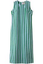 【エスゼット ブロックプリント/SZ Blockprints】の【日本限定】RINA DRESS THICK STRIPE ノースリーブワンピース ブルー|ID: prp329100004507947 ipo3291000000032648428