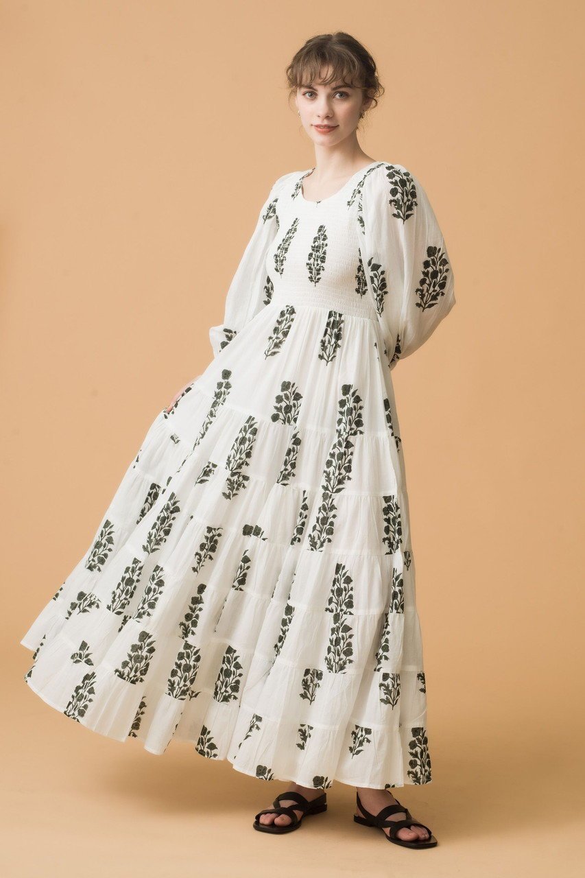 【エスゼット ブロックプリント/SZ Blockprints】のALICE DRESS ANEEZA ティアードワンピース 人気、トレンドファッション・服の通販 founy(ファニー) 　ファッション　Fashion　レディースファッション　Fashion for Women　ワンピース　Dresses　フォーマル・パーティードレス・結婚式用ドレス　Elegant & Casual Dresses　チュニック　Tunic Tops & Dresses　スリーブ　Sleeve, Long Sleeve / Short Sleeve　チュニック　Tunic, Long Top　ティアードワンピース　Tiered Dress, Flared Dress　今季　This Season, Current Season　other-7|ID: prp329100004507953 ipo3291000000032857035