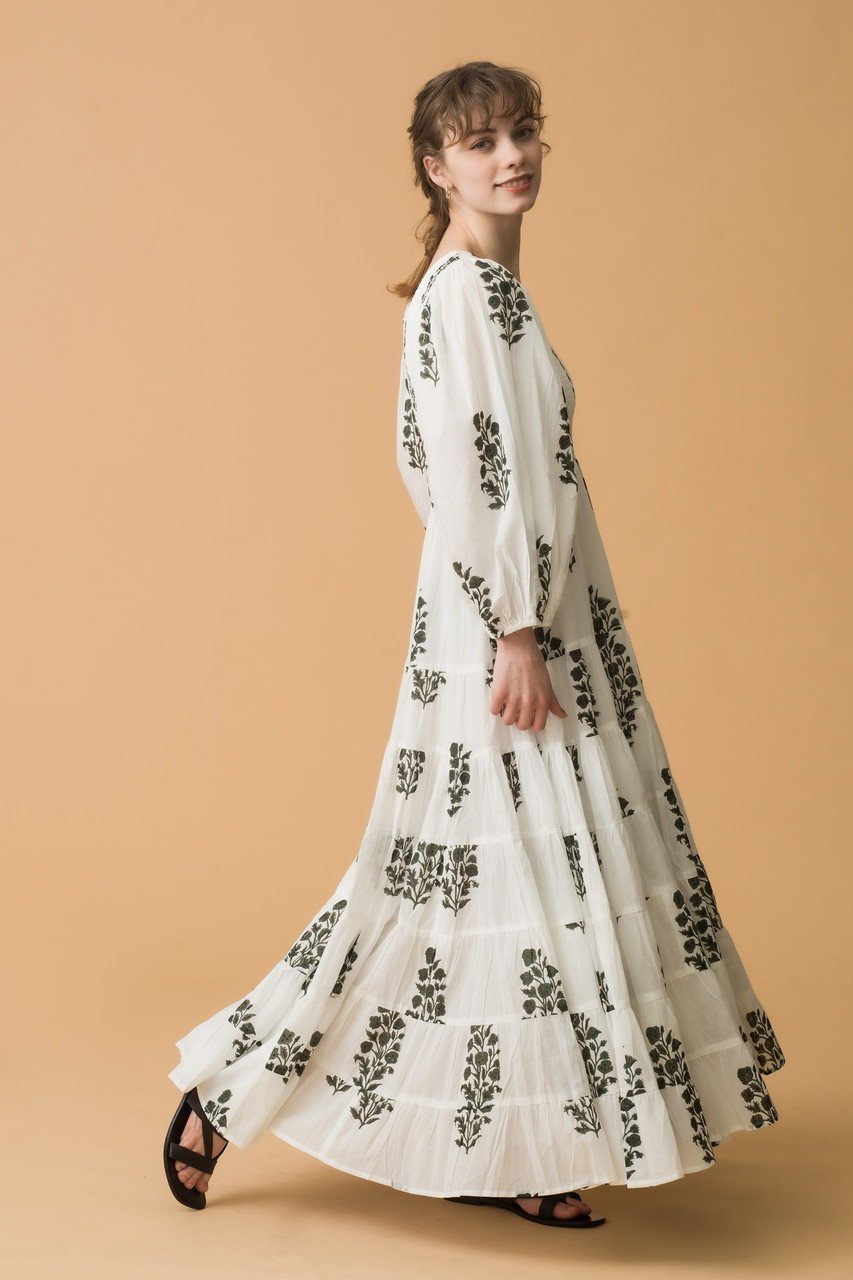 【エスゼット ブロックプリント/SZ Blockprints】のALICE DRESS ANEEZA ティアードワンピース 人気、トレンドファッション・服の通販 founy(ファニー) 　ファッション　Fashion　レディースファッション　Fashion for Women　ワンピース　Dresses　フォーマル・パーティードレス・結婚式用ドレス　Elegant & Casual Dresses　チュニック　Tunic Tops & Dresses　スリーブ　Sleeve, Long Sleeve / Short Sleeve　チュニック　Tunic, Long Top　ティアードワンピース　Tiered Dress, Flared Dress　今季　This Season, Current Season　other-8|ID: prp329100004507953 ipo3291000000032857039