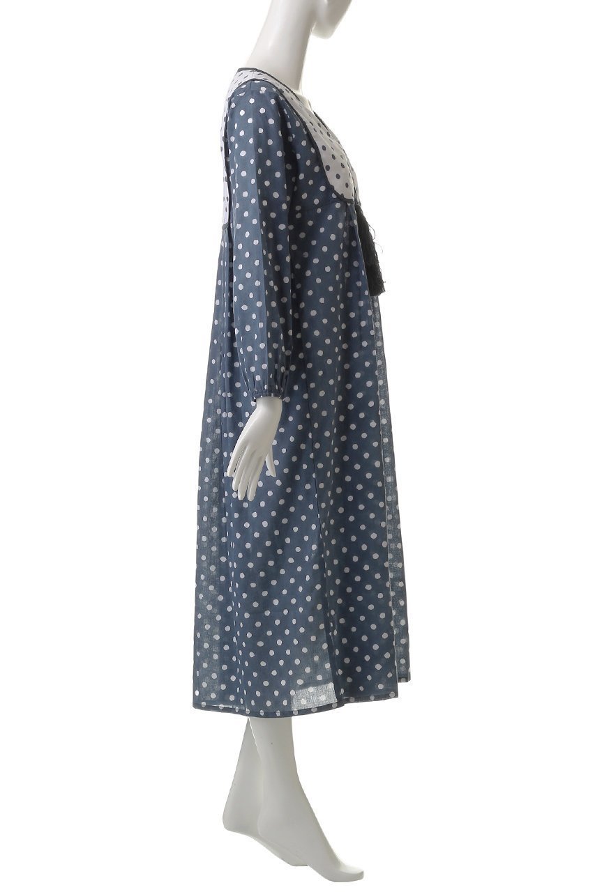 【エスゼット ブロックプリント/SZ Blockprints】のKITTY DRESS POLKA DOT ワンピース 人気、トレンドファッション・服の通販 founy(ファニー) 　ファッション　Fashion　レディースファッション　Fashion for Women　ワンピース　Dresses　フォーマル・パーティードレス・結婚式用ドレス　Elegant & Casual Dresses　チュニック　Tunic Tops & Dresses　クラシカル　Classical, Vintage-Inspired　サンダル　Sandals, Summer Shoes　チュニック　Tunic, Long Top　ドット　Polka Dot, Dot Pattern　ドレス　Dress, One-Piece　フリンジ　Fringe, Tassel　other-3|ID: prp329100004507955 ipo3291000000032857094