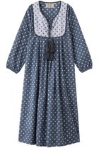 【エスゼット ブロックプリント/SZ Blockprints】のKITTY DRESS POLKA DOT ワンピース ネイビー|ID:prp329100004507955