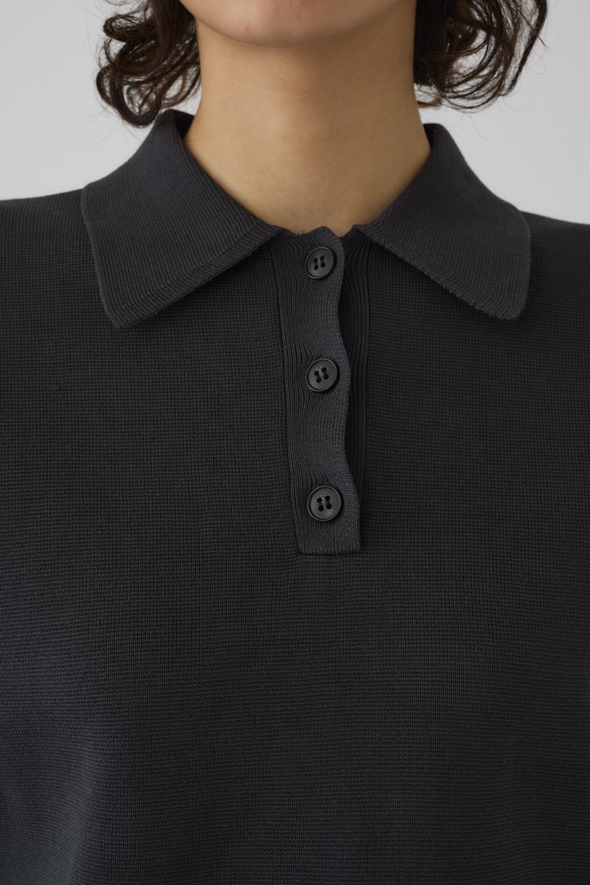 【リムアーク/RIM.ARK】のStylish polo knit/ニット 人気、トレンドファッション・服の通販 founy(ファニー) 　ファッション　Fashion　レディースファッション　Fashion for Women　トップス・カットソー　Cut & Sew Tops　ニット　Knit Tops & Sweaters　カジュアルプルオーバー・ニットトップス　Pullovers & Knit Tops / Casual Pullovers　スクエア　Square, Square Shape　スタイリッシュ　Stylish, Fashionable　バランス　Balance, Style Balance　夏　Summer　other-5|ID: prp329100004507959 ipo3291000000032961095