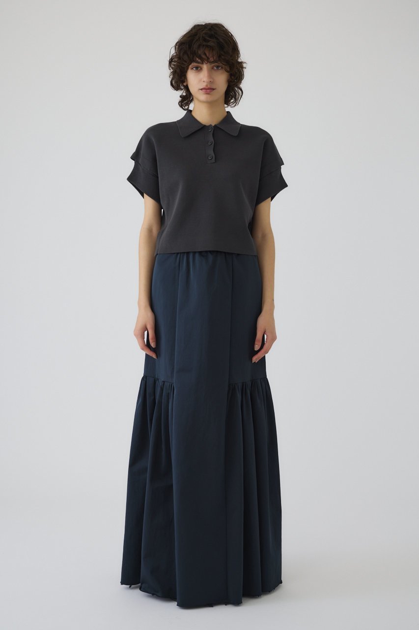 【リムアーク/RIM.ARK】のStylish polo knit/ニット 人気、トレンドファッション・服の通販 founy(ファニー) 　ファッション　Fashion　レディースファッション　Fashion for Women　トップス・カットソー　Cut & Sew Tops　ニット　Knit Tops & Sweaters　カジュアルプルオーバー・ニットトップス　Pullovers & Knit Tops / Casual Pullovers　スクエア　Square, Square Shape　スタイリッシュ　Stylish, Fashionable　バランス　Balance, Style Balance　夏　Summer　other-8|ID: prp329100004507959 ipo3291000000032961107