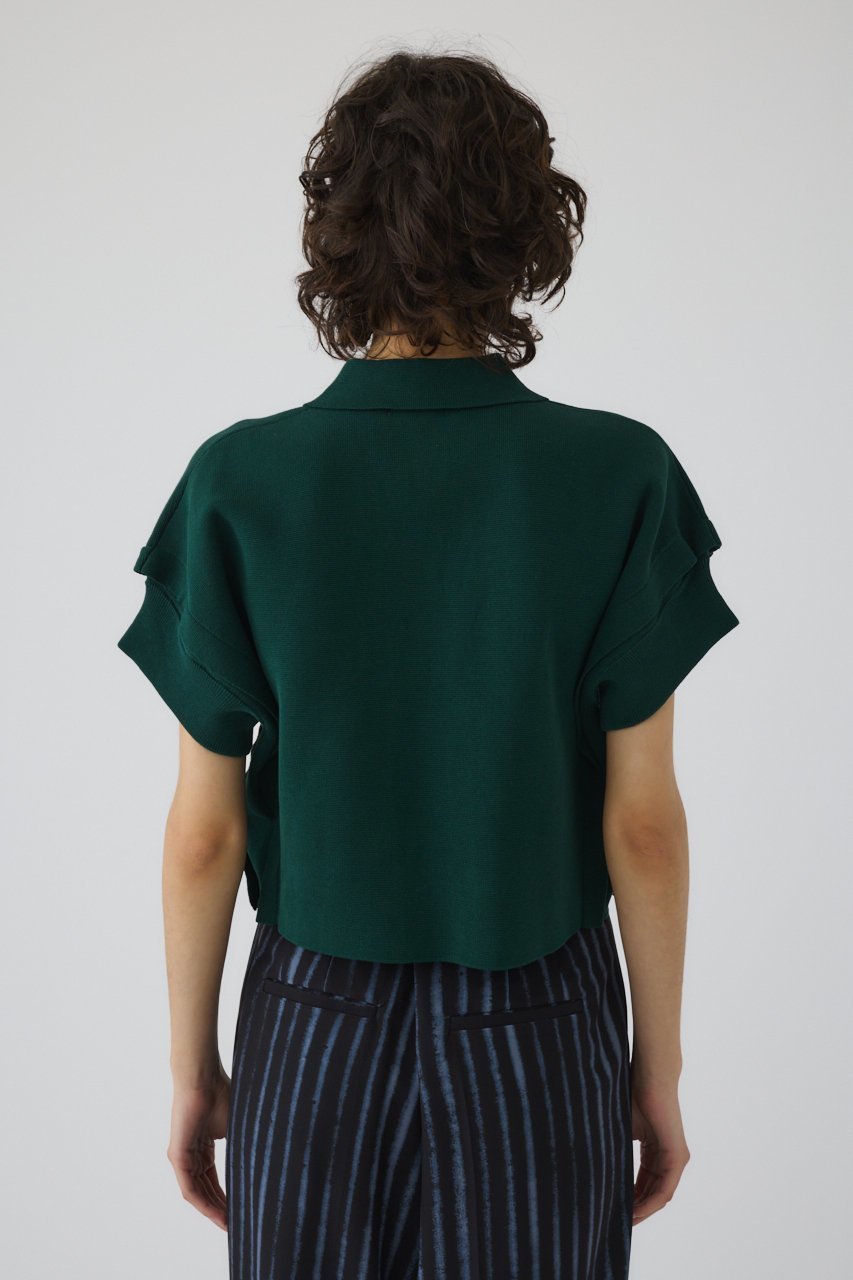 【リムアーク/RIM.ARK】のStylish polo knit/ニット 人気、トレンドファッション・服の通販 founy(ファニー) 　ファッション　Fashion　レディースファッション　Fashion for Women　トップス・カットソー　Cut & Sew Tops　ニット　Knit Tops & Sweaters　カジュアルプルオーバー・ニットトップス　Pullovers & Knit Tops / Casual Pullovers　スクエア　Square, Square Shape　スタイリッシュ　Stylish, Fashionable　バランス　Balance, Style Balance　夏　Summer　other-4|ID: prp329100004507959 ipo3291000000036425575