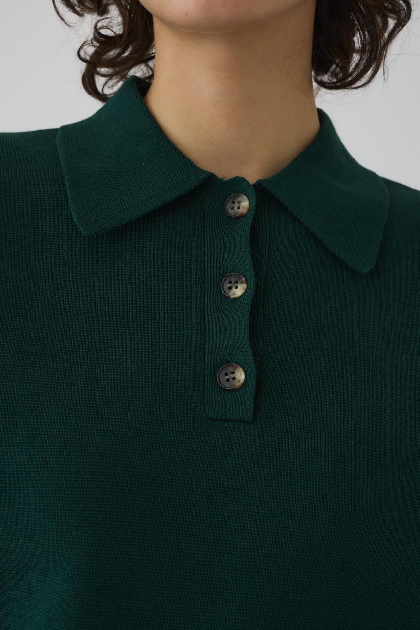 【リムアーク/RIM.ARK】のStylish polo knit/ニット 人気、トレンドファッション・服の通販 founy(ファニー) 　ファッション　Fashion　レディースファッション　Fashion for Women　トップス・カットソー　Cut & Sew Tops　ニット　Knit Tops & Sweaters　カジュアルプルオーバー・ニットトップス　Pullovers & Knit Tops / Casual Pullovers　スクエア　Square, Square Shape　スタイリッシュ　Stylish, Fashionable　バランス　Balance, Style Balance　夏　Summer　other-7|ID: prp329100004507959 ipo3291000000036425581