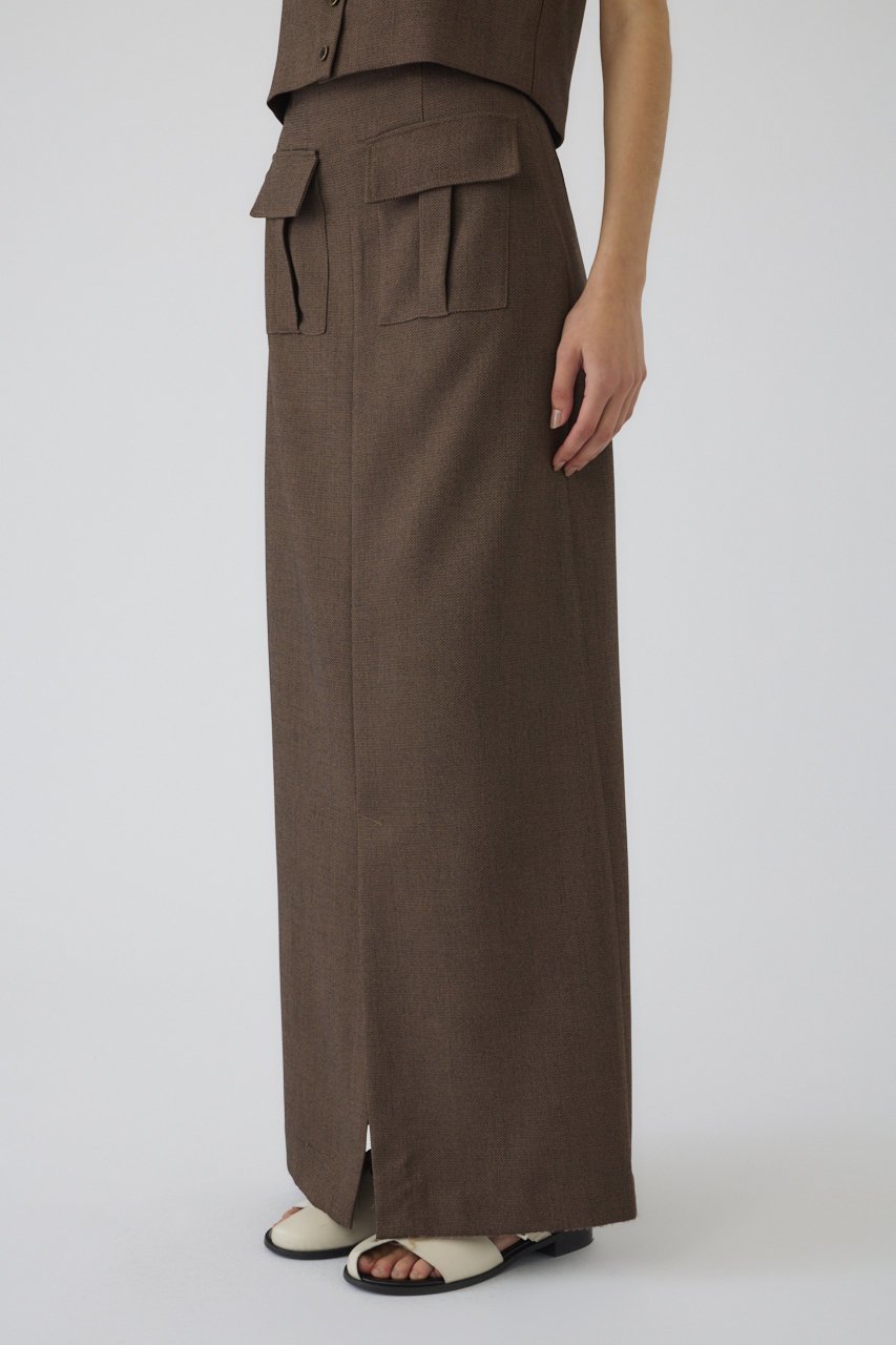 【リムアーク/RIM.ARK】のTweed high waist cargo SK/スカート 人気、トレンドファッション・服の通販 founy(ファニー) 　ファッション　Fashion　レディースファッション　Fashion for Women　スカート　Skirts　ロングスカート　Long Skirts / Maxi & Midi Skirts　おすすめ　Recommended / Our Picks　サマー　Summer, Summer Style　セットアップ　Set-Up, Coordinated Outfit　ツイード　Twill, Twill Weave　バランス　Balance, Style Balance　ミックス　Mix, Mixed Style　ロング　Long, Long-Length　other-2|ID: prp329100004507965 ipo3291000000035979414