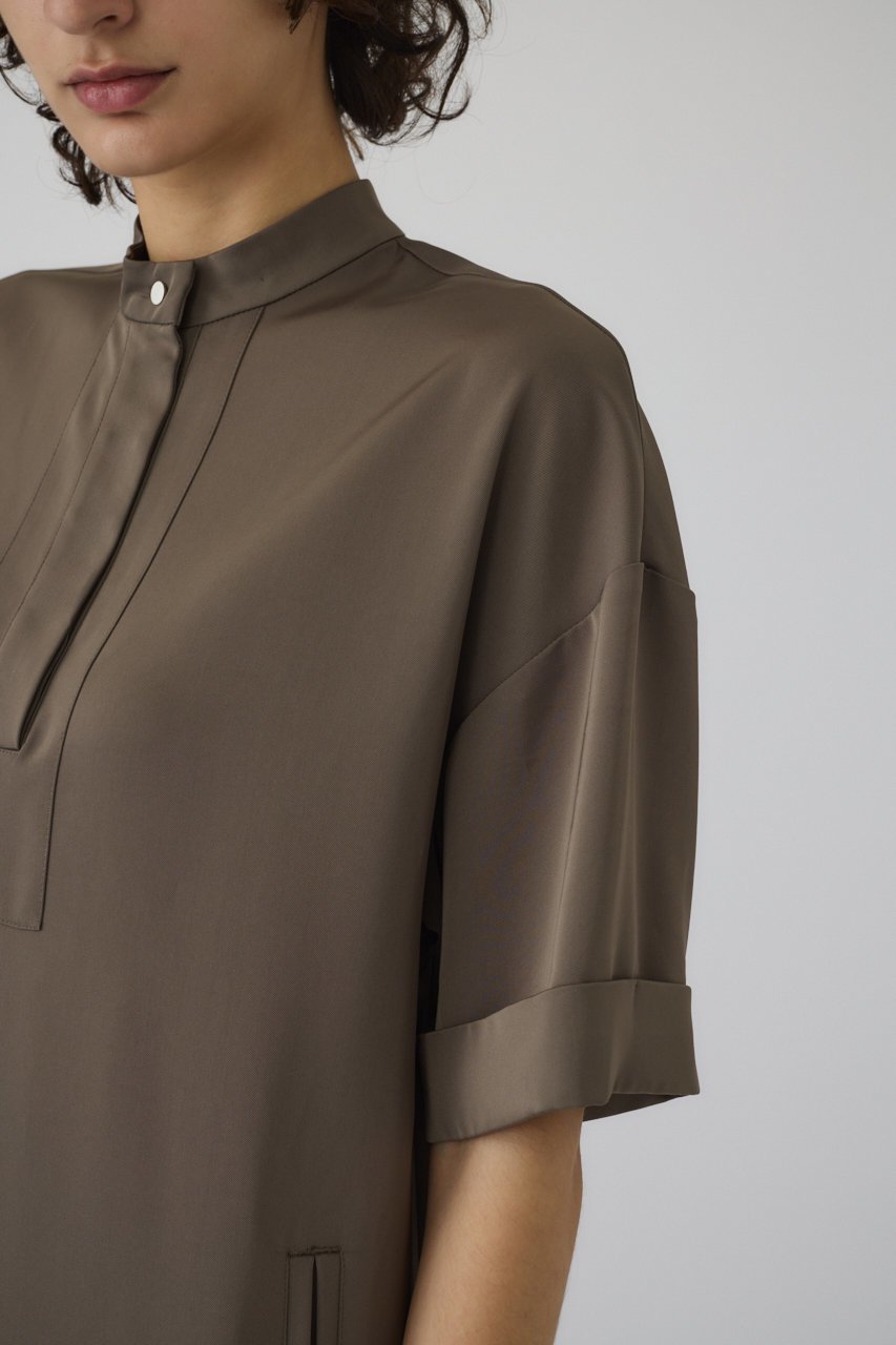 【リムアーク/RIM.ARK】のStand collar mode OP/ワンピース 人気、トレンドファッション・服の通販 founy(ファニー) 　ファッション　Fashion　レディースファッション　Fashion for Women　ワンピース　Dresses　チュニック　Tunic Tops & Dresses　シルバー　Silver, Metallic Silver　チュニック　Tunic, Long Top　リュクス　Luxury, Elegant, High-End, Chic　ロング　Long, Long-Length　エレガント 上品　Elegant　other-8|ID: prp329100004507966 ipo3291000000032886266