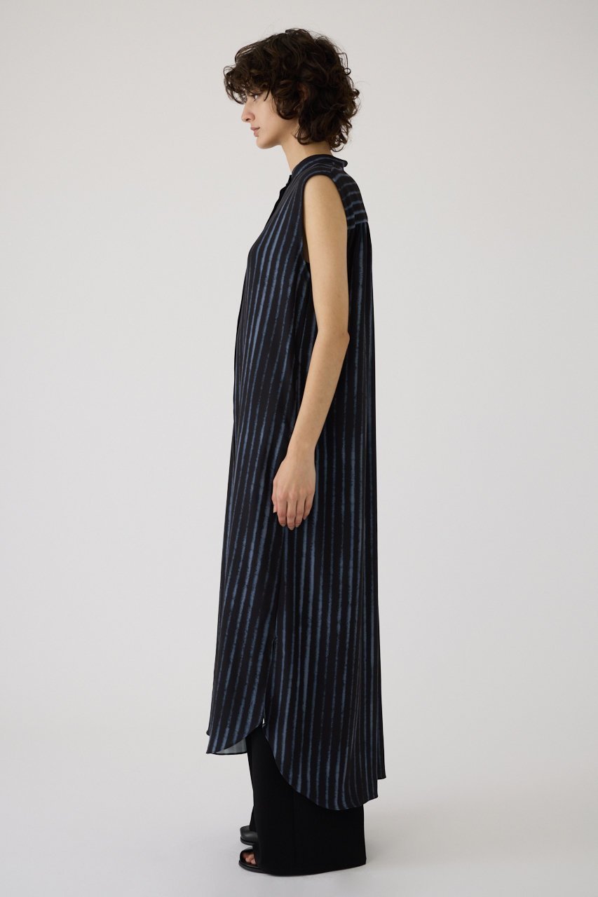 【リムアーク/RIM.ARK】のWave iron pattern OP/ワンピース 人気、トレンドファッション・服の通販 founy(ファニー) 　ファッション　Fashion　レディースファッション　Fashion for Women　ワンピース　Dresses　チュニック　Tunic Tops & Dresses　ストライプ　Stripe, Striped Pattern　チュニック　Tunic, Long Top　ノースリーブ　Sleeveless, No-Sleeve　プリント　Print, Printed Pattern　ロング　Long, Long-Length　other-3|ID: prp329100004507969 ipo3291000000032808639