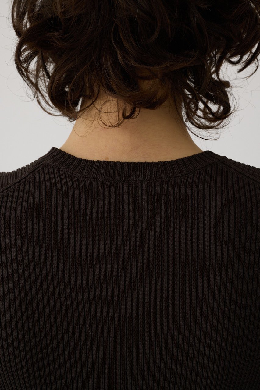 【リムアーク/RIM.ARK】のRound hem knit tops/ニット 人気、トレンドファッション・服の通販 founy(ファニー) 　ファッション　Fashion　レディースファッション　Fashion for Women　トップス・カットソー　Cut & Sew Tops　ニット　Knit Tops & Sweaters　カジュアルプルオーバー・ニットトップス　Pullovers & Knit Tops / Casual Pullovers　シルク　Silk, 100% Silk　シンプル　Simple, Minimal　スタイリッシュ　Stylish, Fashionable　ドレープ　Drape, Draping Fabric　バランス　Balance, Style Balance　リブニット　Rib Knit, Ribbed Knit　エレガント 上品　Elegant　夏　Summer　other-5|ID: prp329100004507970 ipo3291000000032922672