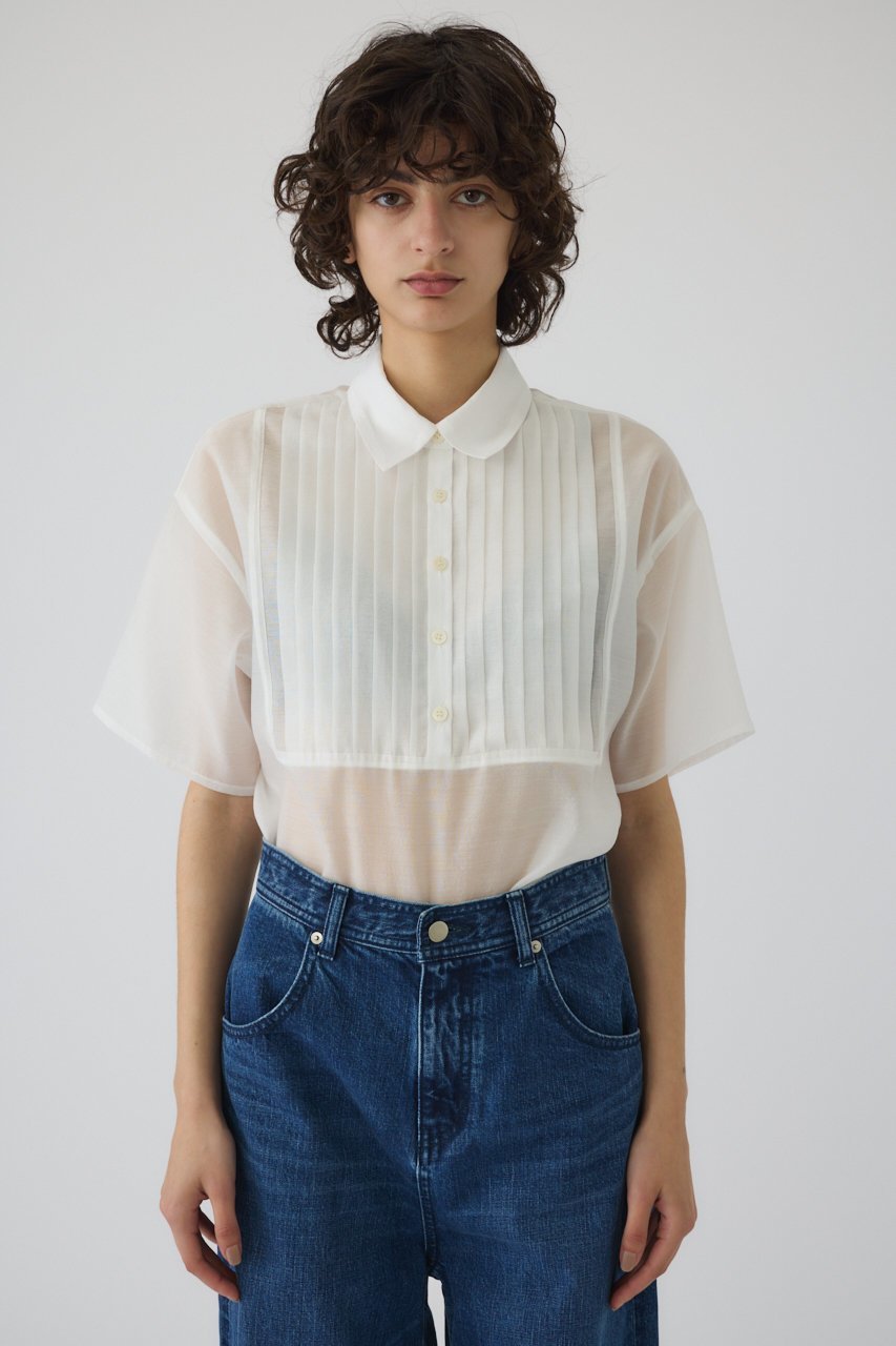 【リムアーク/RIM.ARK】のPin-tuck square PO/プルオーバー 人気、トレンドファッション・服の通販 founy(ファニー) 　ファッション　Fashion　レディースファッション　Fashion for Women　トップス・カットソー　Cut & Sew Tops　シャツ・ブラウス・オフィスカジュアル　Elegant Blouses & Button-Ups　カジュアルプルオーバー・ニットトップス　Pullovers & Knit Tops / Casual Pullovers　ショート　Short, Short Length　スリーブ　Sleeve, Long Sleeve / Short Sleeve　バランス　Balance, Style Balance　マニッシュ　Mannish, Boyish　レギュラー　Regular, Standard Fit　エレガント 上品　Elegant　 other-1|ID: prp329100004507972 ipo3291000000032808645