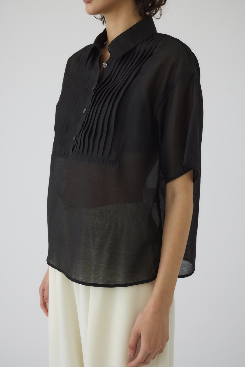 【リムアーク/RIM.ARK】のPin-tuck square PO/プルオーバー 人気、トレンドファッション・服の通販 founy(ファニー) 　ファッション　Fashion　レディースファッション　Fashion for Women　トップス・カットソー　Cut & Sew Tops　シャツ・ブラウス・オフィスカジュアル　Elegant Blouses & Button-Ups　カジュアルプルオーバー・ニットトップス　Pullovers & Knit Tops / Casual Pullovers　ショート　Short, Short Length　スリーブ　Sleeve, Long Sleeve / Short Sleeve　バランス　Balance, Style Balance　マニッシュ　Mannish, Boyish　レギュラー　Regular, Standard Fit　エレガント 上品　Elegant　other-2|ID: prp329100004507972 ipo3291000000032808648