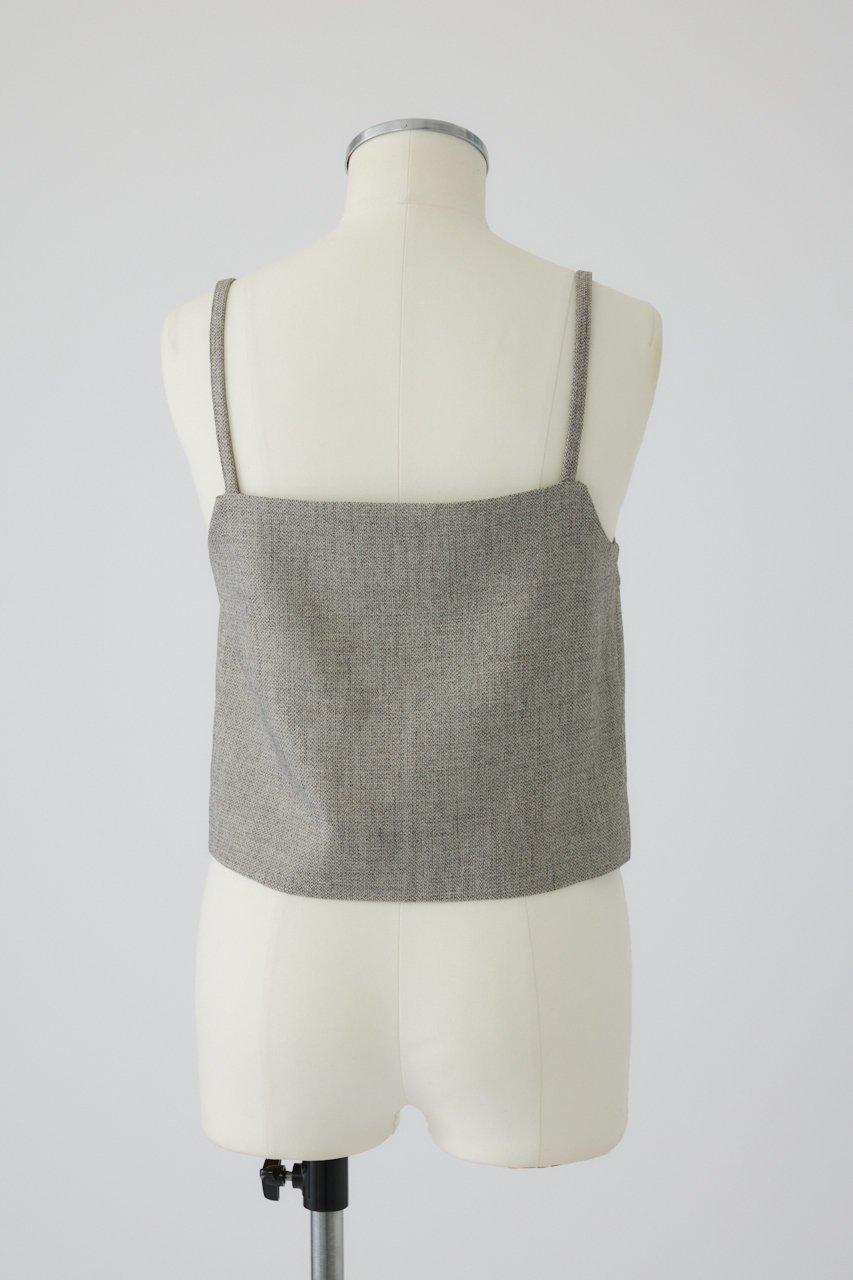 【リムアーク/RIM.ARK】のTweed cami tops/トップス 人気、トレンドファッション・服の通販 founy(ファニー) 　ファッション　Fashion　レディースファッション　Fashion for Women　トップス・カットソー　Cut & Sew Tops　キャミソール&ノースリーブ　Camisoles & Sleeveless Tops　シャツ・ブラウス・オフィスカジュアル　Elegant Blouses & Button-Ups　おすすめ　Recommended / Our Picks　キャミソール　Camisole, Spaghetti Strap Top　サマー　Summer, Summer Style　セットアップ　Set-Up, Coordinated Outfit　ツイード　Twill, Twill Weave　ノースリーブ　Sleeveless, No-Sleeve　ミックス　Mix, Mixed Style　other-8|ID: prp329100004507973 ipo3291000000032808665