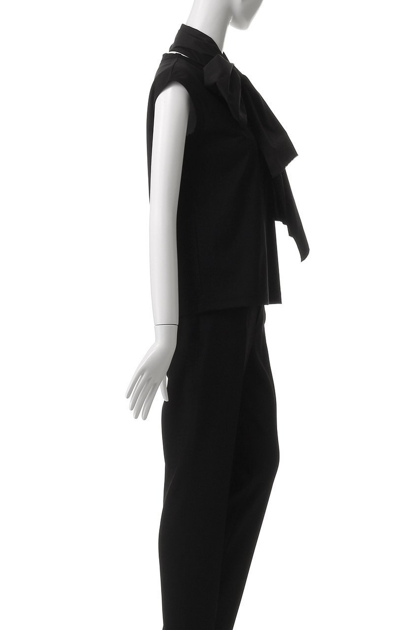 【ミラ ショーン バイ チカ キサダ/mila schon by chika kisada】のフリル ノースリーブ カットソー 人気、トレンドファッション・服の通販 founy(ファニー) 　ファッション　Fashion　レディースファッション　WOMEN　トップス・カットソー　Tops/Tshirt　キャミソール / ノースリーブ　No Sleeves　シャツ/ブラウス　Shirts/Blouses　ロング / Tシャツ　T-Shirts　カットソー　Cut and Sewn　カットソー　Cut And Sew　ショルダー　Shoulder　ショート　Short　スリーブ　Sleeve　ノースリーブ　No Sleeve　バランス　Balance　フェミニン　Feminine　フリル　Frills　ボトム　Bottom　再入荷　Restock/Back In Stock/Re Arrival　other-3|ID: prp329100004507974 ipo3291000000031821454