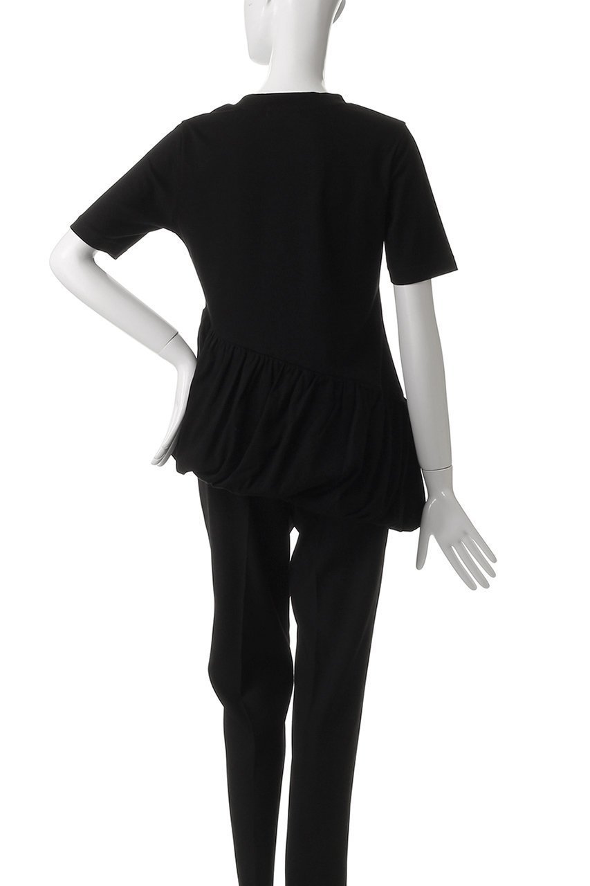 【ミラ ショーン バイ チカ キサダ/mila schon by chika kisada】のバルーン ショートスリーブ カットソー 人気、トレンドファッション・服の通販 founy(ファニー) 　ファッション　Fashion　レディースファッション　Fashion for Women　トップス・カットソー　Cut & Sew Tops　シャツ・ブラウス・オフィスカジュアル　Elegant Blouses & Button-Ups　ロングTシャツ・Tシャツ　Longline T-Shirts & Tees　カットソー・ベーシックTシャツ　Cut-and-Sewn Tops / Stretch Tees & Basics　なめらか　Smooth, Silky Texture　イタリア　Italy　カットソー　Cut and Sewn Top　ショート　Short, Short Length　スリーブ　Sleeve, Long Sleeve / Short Sleeve　バルーン　Balloon, Balloon Silhouette　other-4|ID: prp329100004507976 ipo3291000000032844530