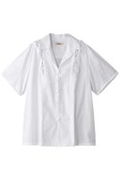 【ミラ ショーン バイ チカ キサダ/mila schon by chika kisada】のレースアップ シャツ 人気、トレンドファッション・服の通販 founy(ファニー) ファッション Fashion レディースファッション WOMEN トップス・カットソー Tops/Tshirt シャツ/ブラウス Shirts/Blouses ショート Short スリーブ Sleeve レース Race 定番 Standard |ID:prp329100004507979