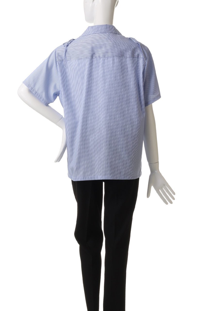 【ミラ ショーン バイ チカ キサダ/mila schon by chika kisada】のレースアップ シャツ 人気、トレンドファッション・服の通販 founy(ファニー) 　ファッション　Fashion　レディースファッション　Fashion for Women　トップス・カットソー　Cut & Sew Tops　シャツ・ブラウス・オフィスカジュアル　Elegant Blouses & Button-Ups　ショート　Short, Short Length　スリーブ　Sleeve, Long Sleeve / Short Sleeve　レース　Lace, Lace Fabric　定番　Standard, Basic Item　other-4|ID: prp329100004507979 ipo3291000000032906812