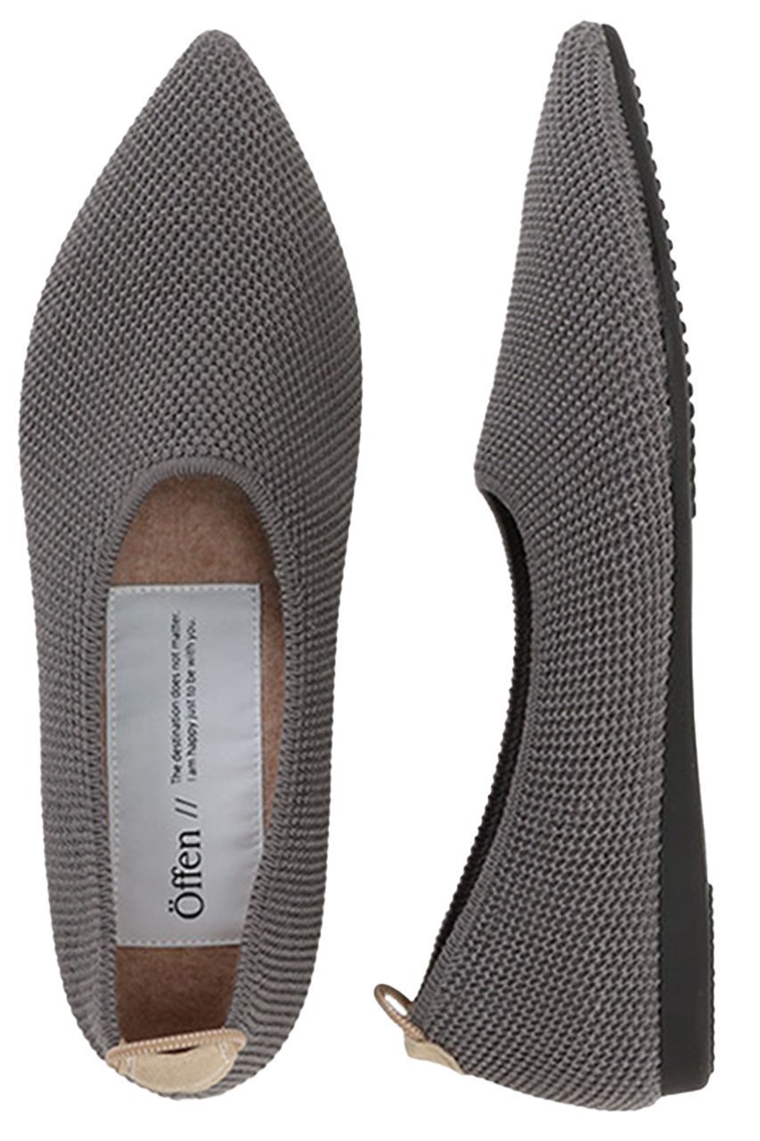 【オッフェン/Offen】のpointed-SIMP インテリア・キッズ・メンズ・レディースファッション・服の通販 founy(ファニー) 　ファッション　Fashion　レディースファッション　Fashion for Women　クッション　Cushion, Throw Pillow　軽量　Lightweight, Ultra Light　シューズ　Shoes, Footwear　フィット　Fit, Slim Fit　フェミニン　Feminine, Girly　フラット　Flat, Flat Shoes　ベーシック　Basic, Essential　ミックス　Mix, Mixed Style　モダン　Modern, Contemporary　おすすめ　Recommended / Our Picks　エレガント 上品　Elegant　GRAY|ID: prp329100004507986 ipo3291000000035335310