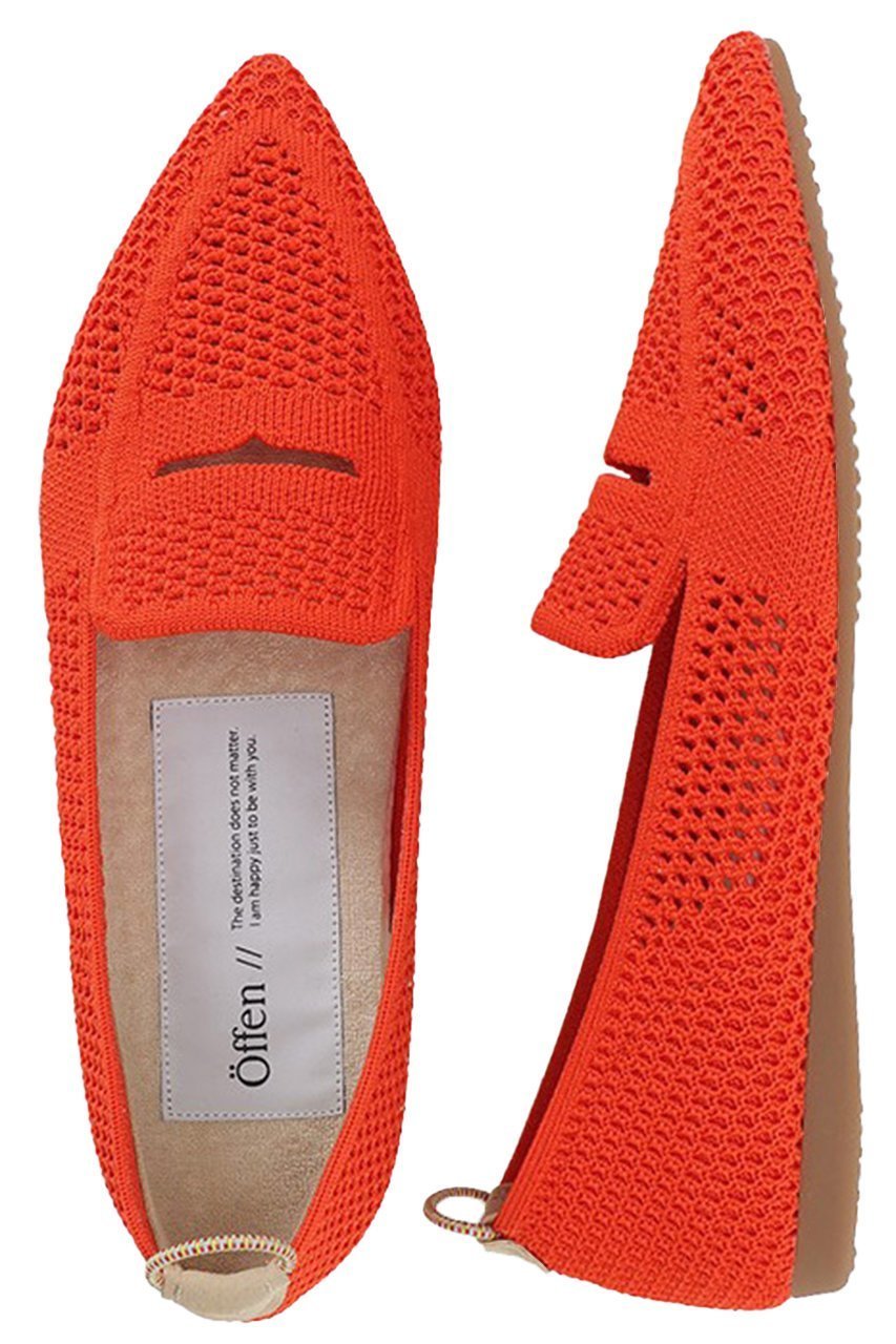 【オッフェン/Offen】のpointed-LOAFERSMESH インテリア・キッズ・メンズ・レディースファッション・服の通販 founy(ファニー) 　ファッション　Fashion　レディースファッション　WOMEN　おすすめ　Recommend　クッション　Cushion　シアー　Sheer　シューズ　Shoes　フラット　Flat　モダン　Modern　夏　Summer　春　Spring　S/S・春夏　Ss・Spring/Summer　軽量　Lightweight　ORANGE|ID: prp329100004507987 ipo3291000000031821596