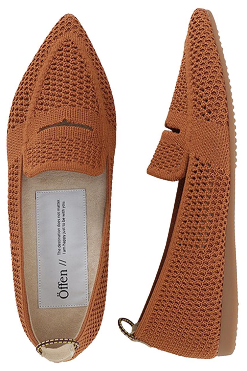 【オッフェン/Offen】のpointed-LOAFERSMESH インテリア・キッズ・メンズ・レディースファッション・服の通販 founy(ファニー) 　ファッション　Fashion　レディースファッション　Fashion for Women　おすすめ　Recommended / Our Picks　クッション　Cushion, Throw Pillow　シアー　Sheer, See-Through　シューズ　Shoes, Footwear　フラット　Flat, Flat Shoes　モダン　Modern, Contemporary　再入荷　Restock / Back in Stock　夏　Summer　春　Spring　S/S・春夏　SS, Spring/Summer, Warm Season　軽量　Lightweight, Ultra Light　LIGHT BROWN|ID: prp329100004507987 ipo3291000000035335298