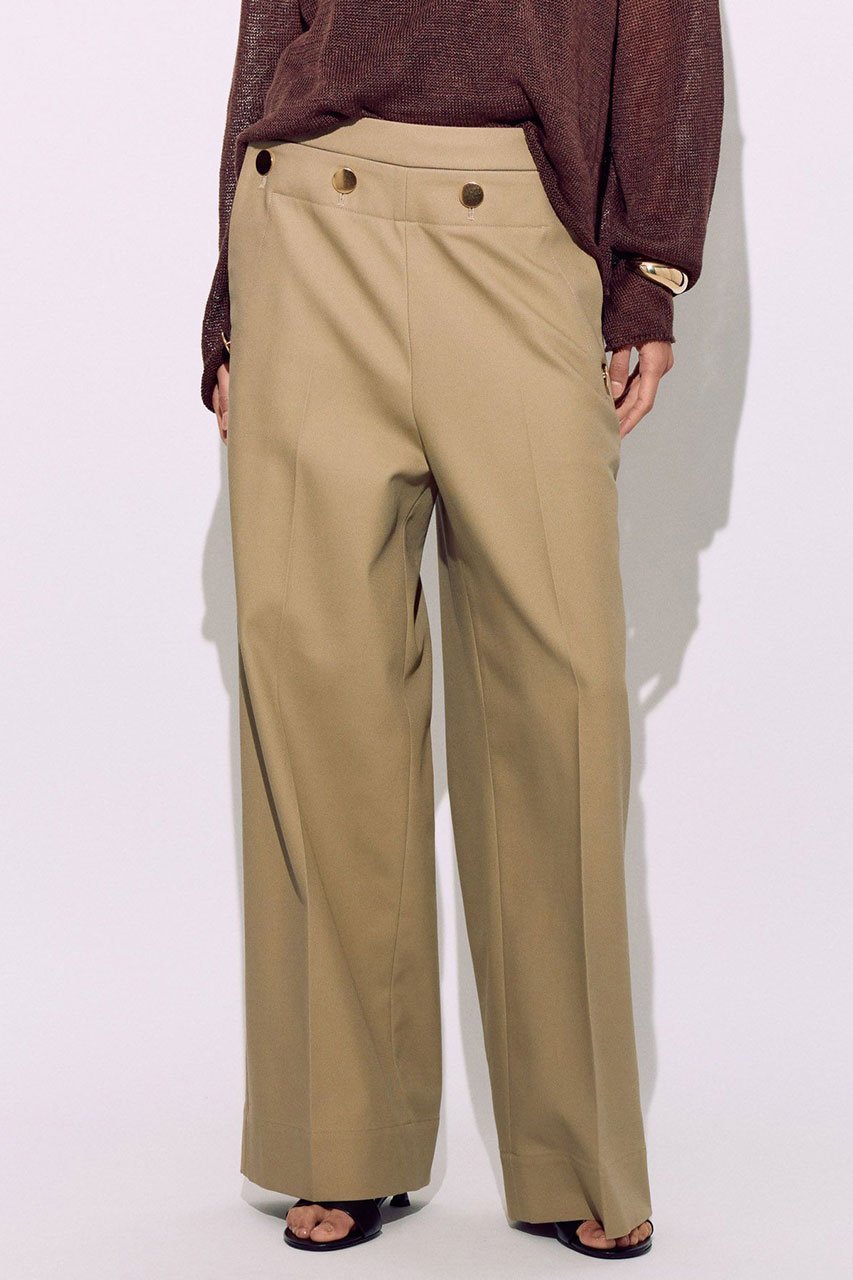 【ブリル/BRILL】のツイルマリンパンツ インテリア・キッズ・メンズ・レディースファッション・服の通販 founy(ファニー) 　ファッション　Fashion　レディースファッション　Fashion for Women　パンツ　Pants & Trousers　コンパクト　Compact, Small Size　ストレート　Straight, Straight Cut　ツイル　Twist, Twisted Detail　モダン　Modern, Contemporary　エレガント 上品　Elegant　ベージュ|ID: prp329100004507989 ipo3291000000035357422