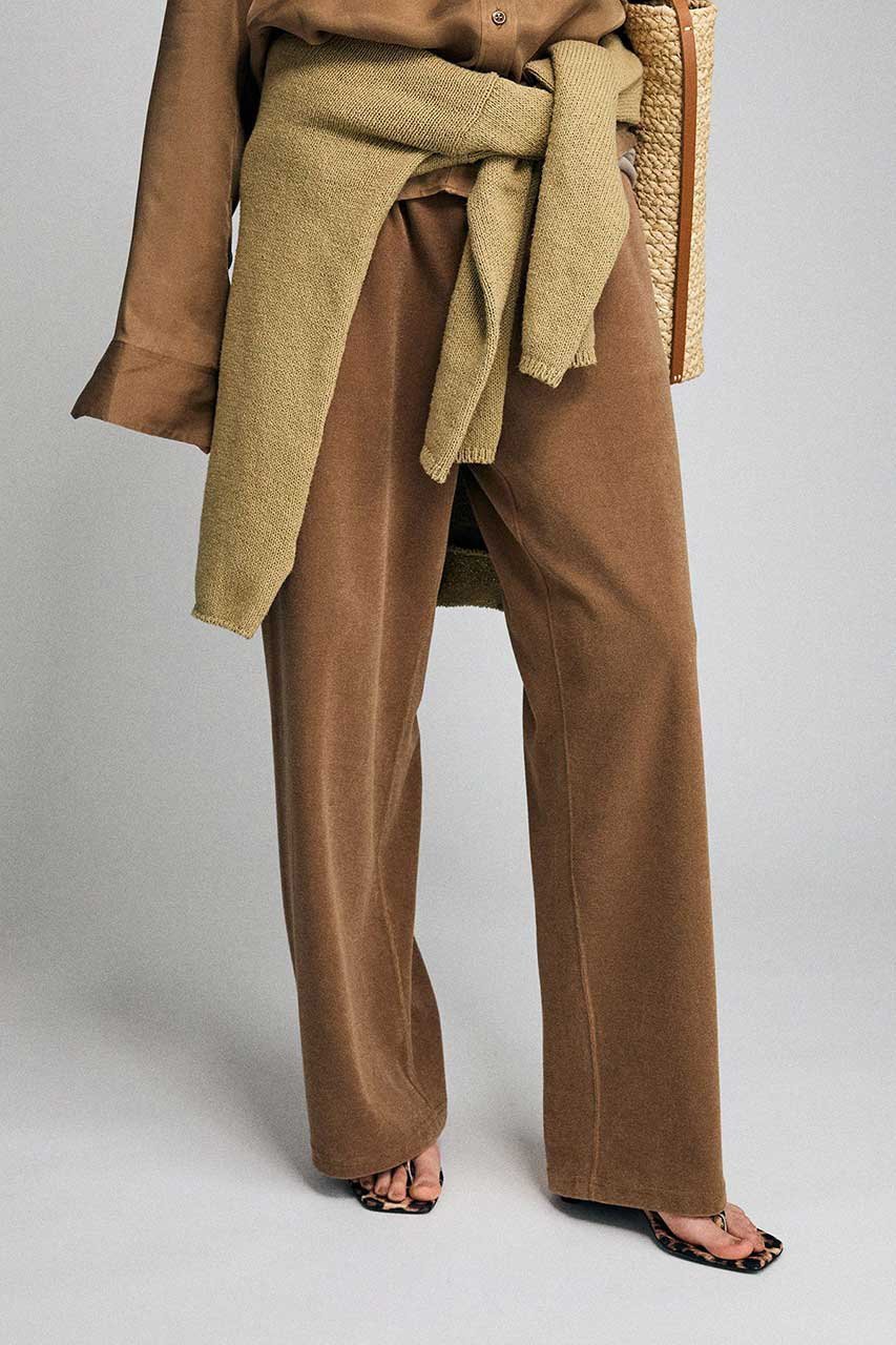 【ブリル/BRILL】のパイルEASYパンツ インテリア・キッズ・メンズ・レディースファッション・服の通販 founy(ファニー) 　ファッション　Fashion　レディースファッション　Fashion for Women　パンツ　Pants & Trousers　カットソー　Cut and Sewn Top　コンパクト　Compact, Small Size　スウェット / スエット　Sweatshirt, Sweatwear　タオル　Towel, Bath Towel　ボトム　Bottoms, Lower Wear　定番　Standard, Basic Item　キャメル|ID: prp329100004507990 ipo3291000000036371135