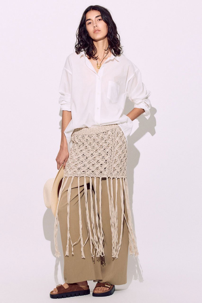 【ブリル/BRILL】のバスケットフリンジスカート 人気、トレンドファッション・服の通販 founy(ファニー) 　ファッション　Fashion　レディースファッション　Fashion for Women　スカート　Skirts　ミニスカート　Mini Skirts　アクセサリー　Fashion Accessories　デニム　Denim, Jeans Material　バスケット　Basket, Basket Bag　フリンジ　Fringe, Tassel　ミニスカート　Mini Skirt, Short Skirt　リネン　Linen, Linen Fabric　手編み　Hand-Knitted, Handmade Knit　other-7|ID: prp329100004507991 ipo3291000000032770179