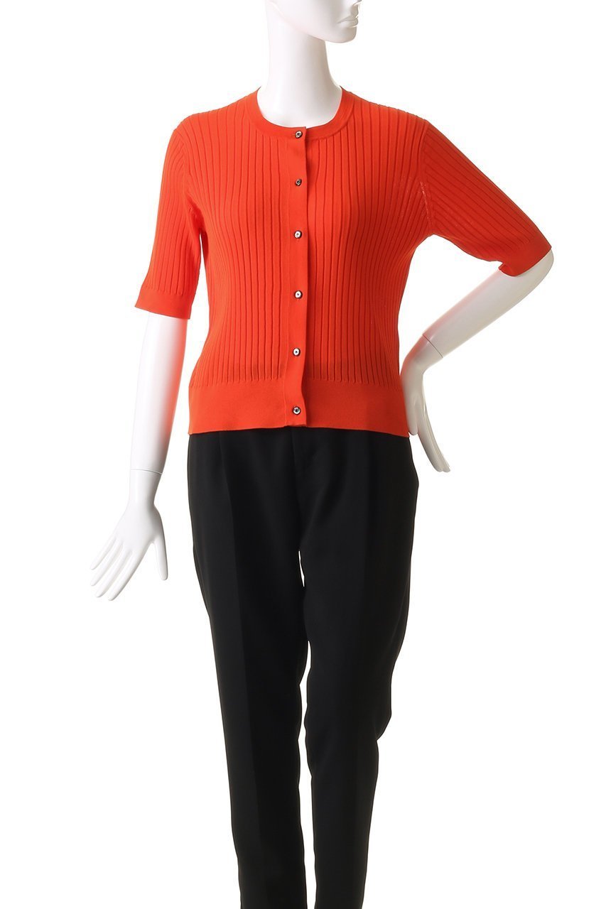 【エブール/ebure】のシアーコットンアセテート クルーネックニットトップス 人気、トレンドファッション・服の通販 founy(ファニー) 　ファッション　Fashion　レディースファッション　WOMEN　トップス・カットソー　Tops/Tshirt　ニット　Knit Tops　カーディガン　Cardigans　カットソー　Cut And Sew　カーディガン　Cardigan　スリーブ　Sleeve　フラット　Flat　夏　Summer　春　Spring　S/S・春夏　Ss・Spring/Summer　other-2|ID: prp329100004509116 ipo3291000000031913877