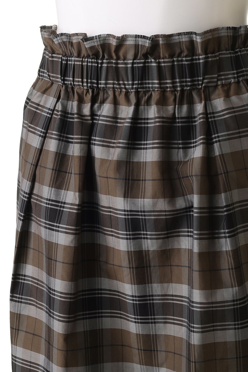 【エブール/ebure】のシルクコットンチェック タイトスカート 人気、トレンドファッション・服の通販 founy(ファニー) 　ファッション　Fashion　レディースファッション　Fashion for Women　スカート　Skirts　カットソー　Cut and Sewn Top　ギャザー　Gathered, Ruffled　シルク　Silk, 100% Silk　タイトスカート　Pencil Skirt, Tight Skirt　チェック　Check, Plaid, Tartan　other-5|ID: prp329100004509121 ipo3291000000032788951
