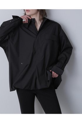 【ヒューエルミュージアム/hueLe Museum】の【STUMBLY】Baloon Silhouette Shirts 人気、トレンドファッション・服の通販 founy(ファニー) ファッション Fashion レディースファッション WOMEN トップス・カットソー Tops/Tshirt シャツ/ブラウス Shirts/Blouses カフス Cuffs スリーブ Sleeve ダブル Double バルーン Balloon ブラウジング Browsing ロング Long |ID:prp329100004509134