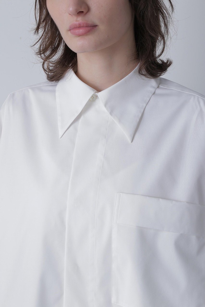 【ヒューエルミュージアム/hueLe Museum】の【STUMBLY】Baloon Silhouette Shirts 人気、トレンドファッション・服の通販 founy(ファニー) 　ファッション　Fashion　レディースファッション　Fashion for Women　トップス・カットソー　Cut & Sew Tops　シャツ・ブラウス・オフィスカジュアル　Elegant Blouses & Button-Ups　カフス　Cuff Design　スリーブ　Sleeve, Long Sleeve / Short Sleeve　ダブル　Double, Double-Breasted　バルーン　Balloon, Balloon Silhouette　ブラウジング　Blouson Silhouette, Cinched Waist　ロング　Long, Long-Length　other-6|ID: prp329100004509134 ipo3291000000032874058