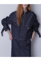 【ヒューエルミュージアム/hueLe Museum】の【STUMBLY】10oz Stand Zip Up Denim Jacket ネイビー|ID:prp329100004509136