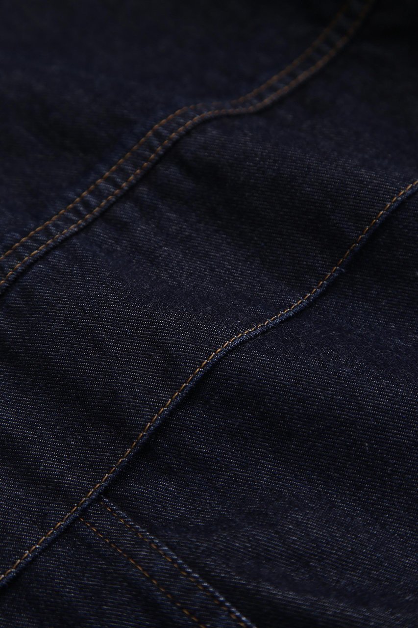 【ヒューエルミュージアム/hueLe Museum】の【STUMBLY】10oz Stand Zip Up Denim Jacket 人気、トレンドファッション・服の通販 founy(ファニー) 　ファッション　Fashion　レディースファッション　Fashion for Women　アウター　Coat / Outerwear Collection　レディースジャケット・軽アウター　Jackets　ショルダー　Shoulder, Shoulder Strap　ジャケット　Jacket, Outerwear　ダブル　Double, Double-Breasted　デニム　Denim, Jeans Material　ドット　Polka Dot, Dot Pattern　ドロップ　Drop Shoulder, Dropped Style　パッチ　Patch, Appliqué　ビッグ　Big, Oversized　ポケット　Pocket, Pocket Detail　メタル　Metal, Metal Parts　other-4|ID: prp329100004509136 ipo3291000000035370654