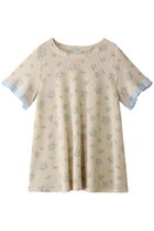 【キッドブルー/KID BLUE】の25ワッフルフラワーPtトップス アイボリー|ID:prp329100004509138