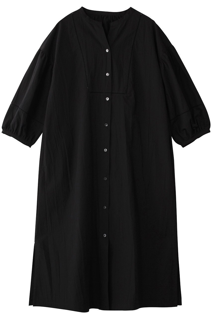 【キッドブルー/KID BLUE】の25ワッシャーコットンワンピース インテリア・キッズ・メンズ・レディースファッション・服の通販 founy(ファニー) 　ファッション　Fashion　レディースファッション　Fashion for Women　ワンピース　Dresses　スリット　Slit, Slit Detail　パジャマ　Pajamas, Sleepwear　レース　Lace, Lace Fabric　ブラック|ID: prp329100004509141 ipo3291000000032833163
