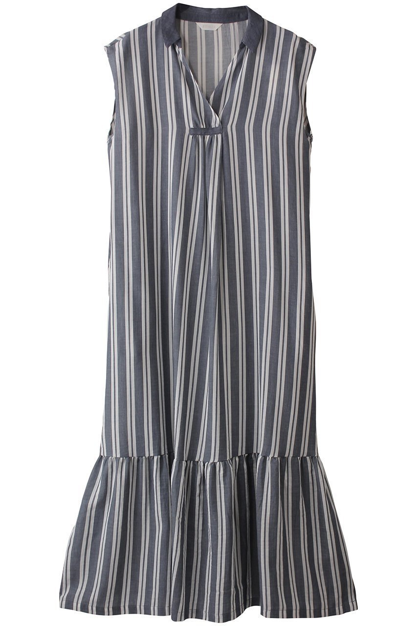 【キッドブルー/KID BLUE】の25シャンブレーデニムワンピース 人気、トレンドファッション・服の通販 founy(ファニー) 　ファッション　Fashion　レディースファッション　Fashion for Women　ワンピース　Dresses　ギャザー　Gathered, Ruffled　シャンブレー　Chambray, Denim-Like Fabric　シルク　Silk, 100% Silk　ストライプ　Stripe, Striped Pattern　デニム　Denim, Jeans Material　パジャマ　Pajamas, Sleepwear　リネン　Linen, Linen Fabric　再入荷　Restock / Back in Stock　夏　Summer　 other-1|ID: prp329100004509143 ipo3291000000032833174