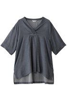 【キッドブルー/KID BLUE】の25シャンブレーデニムトップス ネイビー|ID:prp329100004509145