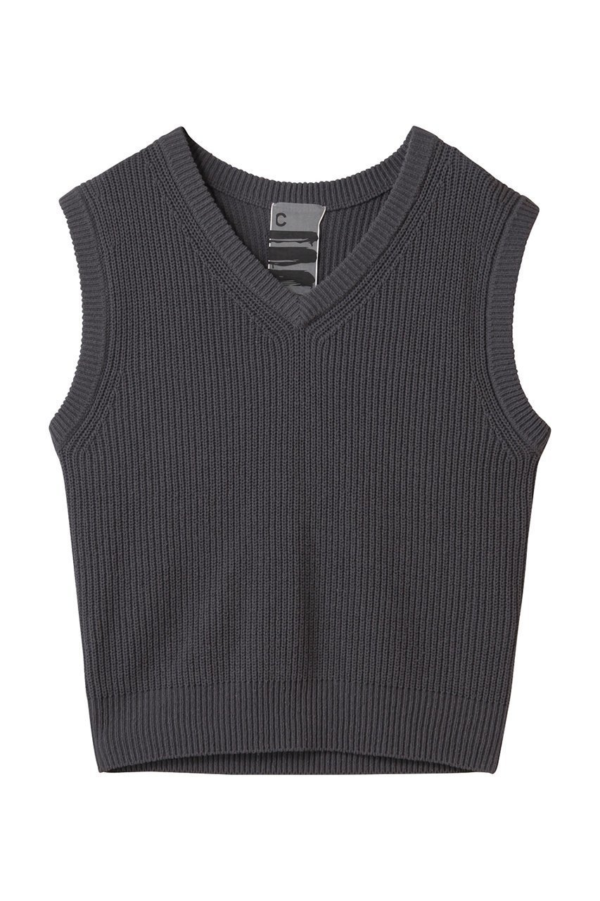 【カオス/Chaos】のロウシルクベスト インテリア・キッズ・メンズ・レディースファッション・服の通販 founy(ファニー) 　ファッション　Fashion　レディースファッション　Ladies' Fashion Online　トップス・カットソー　Cut & Sew Tops　ニット　Knit Tops & Sweaters　ベスト/ジレ　Vests & Gilets　プルオーバー　Pullovers　シンプル　Simple　ネップ　Nep Yarn　ベスト　Vest　エレガント 上品　Elegant　再入荷　Restock/Back In Stock/Re Arrival　チャコール|ID: prp329100004509154 ipo3291000000032694233
