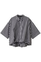 【ミズイロ インド/mizuiro ind】のstripe half slv balloon shirt シャツ blackA|ID: prp329100004509165 ipo3291000000031901913