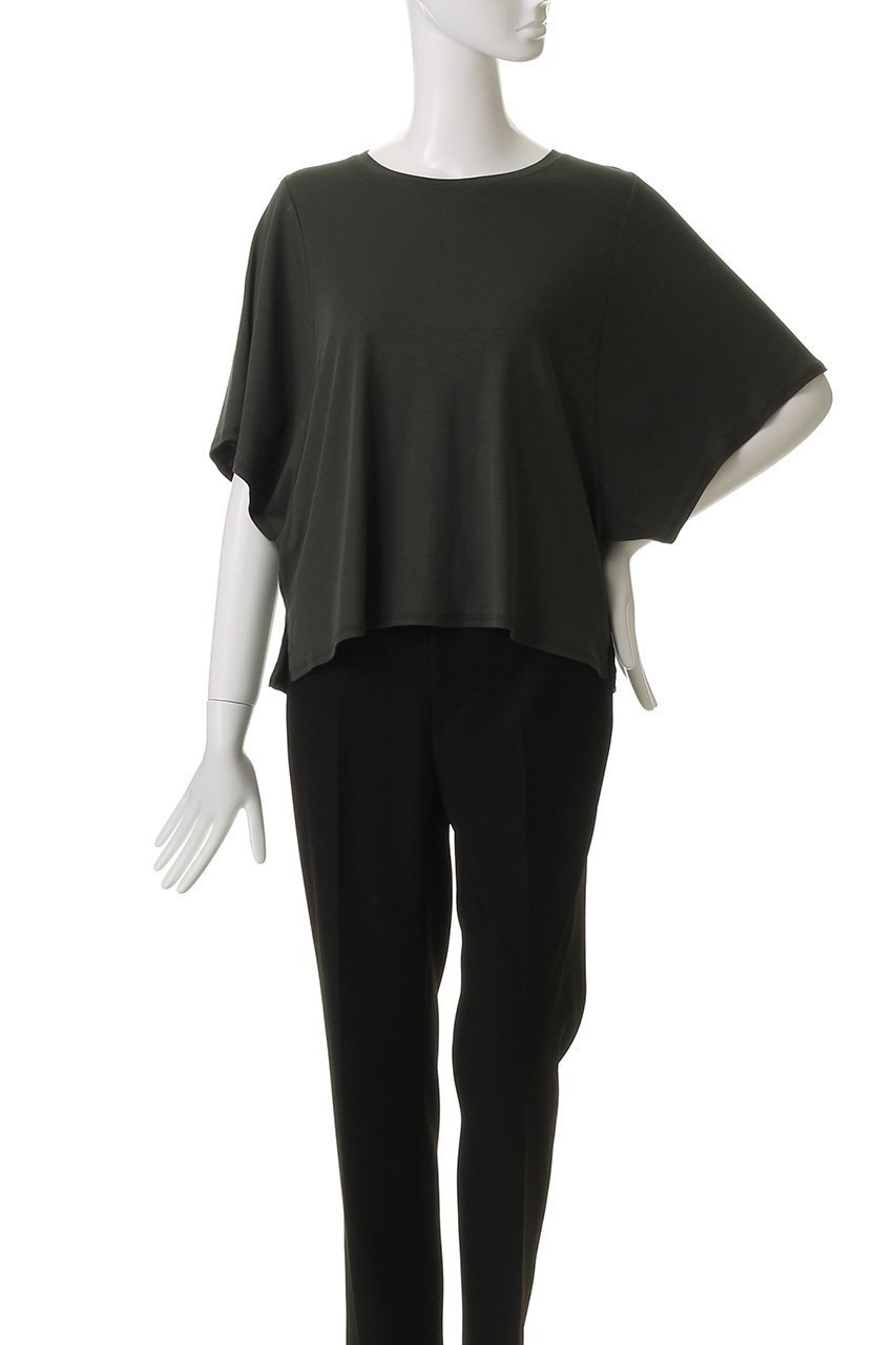 【エリオポール/heliopole】の【TICCA】ワイドスリーブプルオーバー 人気、トレンドファッション・服の通販 founy(ファニー) 　ファッション　Fashion　レディースファッション　Fashion for Women　トップス・カットソー　Cut & Sew Tops　シャツ・ブラウス・オフィスカジュアル　Elegant Blouses & Button-Ups　ロングTシャツ・Tシャツ　Longline T-Shirts & Tees　カジュアルプルオーバー・ニットトップス　Pullovers & Knit Tops / Casual Pullovers　カットソー・ベーシックTシャツ　Cut-and-Sewn Tops / Stretch Tees & Basics　ショート　Short, Short Length　スリーブ　Sleeve, Long Sleeve / Short Sleeve　ドレープ　Drape, Draping Fabric　バランス　Balance, Style Balance　ヘムライン　Hemline, Bottom Cut　ボトム　Bottoms, Lower Wear　ワイド　Wide, Wide Fit　other-2|ID: prp329100004509169 ipo3291000000035061063