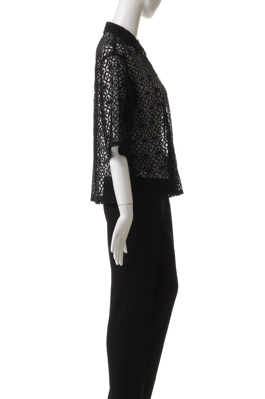 【エリオポール/heliopole】のレースキューバシャツ 人気、トレンドファッション・服の通販 founy(ファニー) 　ファッション　Fashion　レディースファッション　Fashion for Women　トップス・カットソー　Cut & Sew Tops　シャツ・ブラウス・オフィスカジュアル　Elegant Blouses & Button-Ups　インナー　Innerwear　ショート　Short, Short Length　シンプル　Simple, Minimal　スリーブ　Sleeve, Long Sleeve / Short Sleeve　ボトム　Bottoms, Lower Wear　レース　Lace, Lace Fabric　other-3|ID: prp329100004509171 ipo3291000000035062873