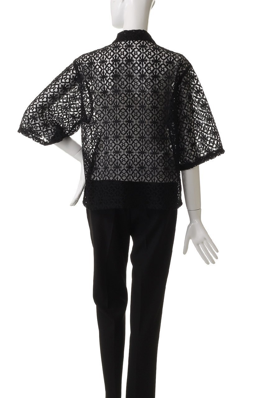 【エリオポール/heliopole】のレースキューバシャツ 人気、トレンドファッション・服の通販 founy(ファニー) 　ファッション　Fashion　レディースファッション　Fashion for Women　トップス・カットソー　Cut & Sew Tops　シャツ・ブラウス・オフィスカジュアル　Elegant Blouses & Button-Ups　インナー　Innerwear　ショート　Short, Short Length　シンプル　Simple, Minimal　スリーブ　Sleeve, Long Sleeve / Short Sleeve　ボトム　Bottoms, Lower Wear　レース　Lace, Lace Fabric　other-4|ID: prp329100004509171 ipo3291000000035062874