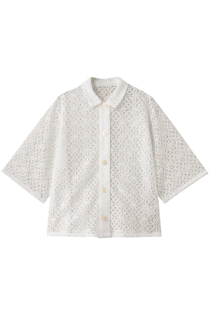 【エリオポール/heliopole】のレースキューバシャツ インテリア・キッズ・メンズ・レディースファッション・服の通販 founy(ファニー) https://founy.com/ ファッション Fashion レディースファッション Fashion for Women トップス・カットソー Cut & Sew Tops シャツ・ブラウス・オフィスカジュアル Elegant Blouses & Button-Ups インナー Innerwear ショート Short, Short Length シンプル Simple, Minimal スリーブ Sleeve, Long Sleeve / Short Sleeve ボトム Bottoms, Lower Wear レース Lace, Lace Fabric |ID: prp329100004509171 ipo3291000000036140530